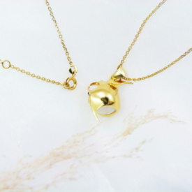 Pendentif Raie Manta Vermeil Pierre de lune & Améthystes face