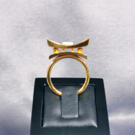 Bague torii femme vermeil et nacre