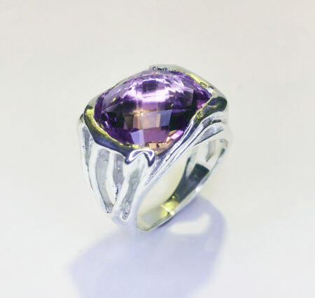 Bague Eugenia - Argent et Améthyste